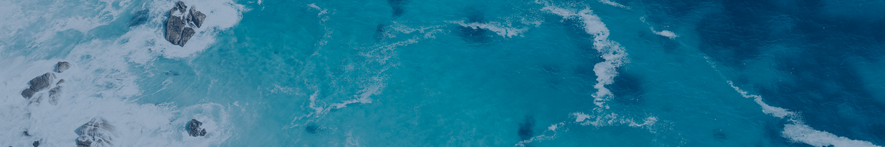 Tropical ocean aerial view